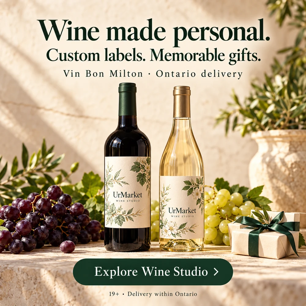 Explore Wine Studio — personalised labels, Ontario delivery, 19+